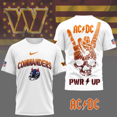 Washington Commanders | Premium NFL Ac/Dc Fan 3D Shirt