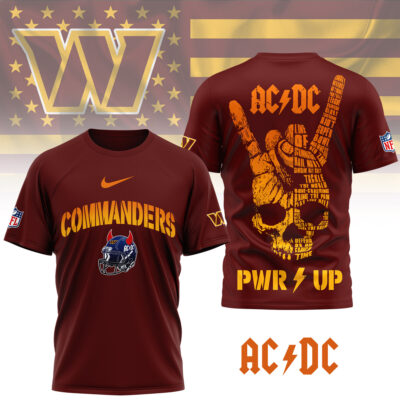 Washington Commanders | Premium NFL Ac/Dc Fan 3D Shirt