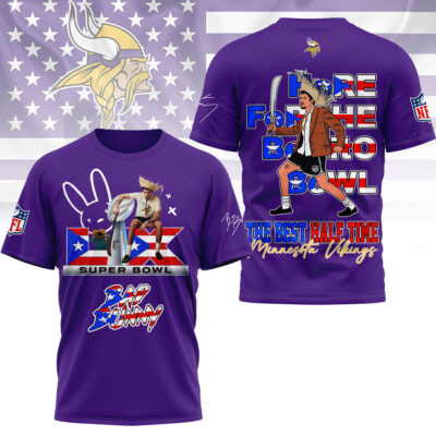Minnesota Vikings | Premium NFL Here for the Benito Bowl 3D Shirt