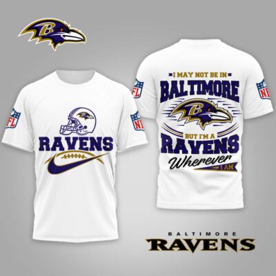 Baltimore Ravens | Premium NFL Proud Fan Wherever I Am Shirt