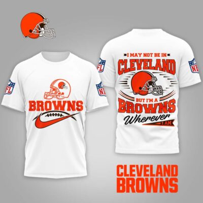 Cleveland Browns | Premium NFL Proud Fan Wherever I Am Shirt
