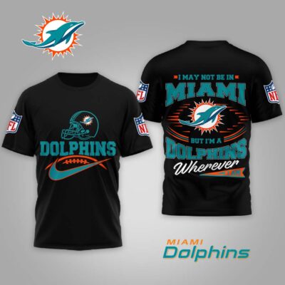 Miami Dolphins | Premium NFL Proud Fan Wherever I Am Shirt