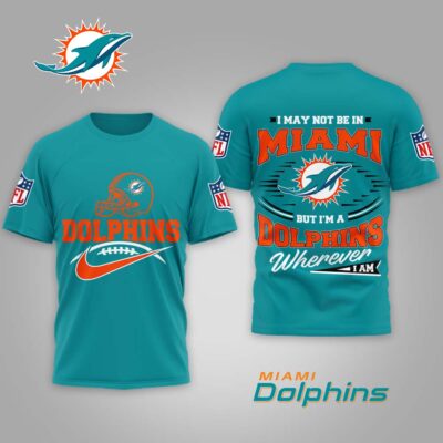 Miami Dolphins | Premium NFL Proud Fan Wherever I Am Shirt