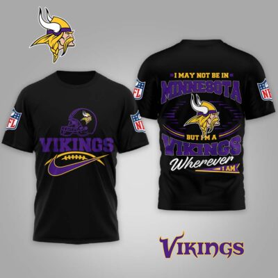 Minnesota Vikings | Premium NFL Proud Fan Wherever I Am Shirt
