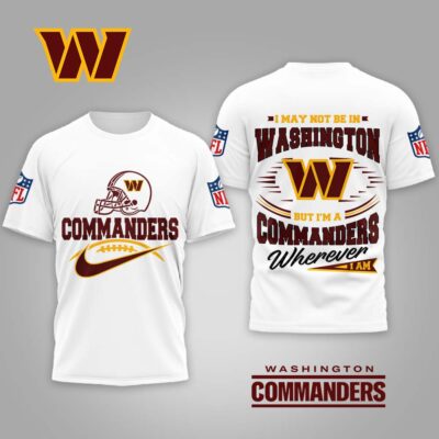 Washington Commanders | Premium NFL Proud Fan Wherever I Am Shirt