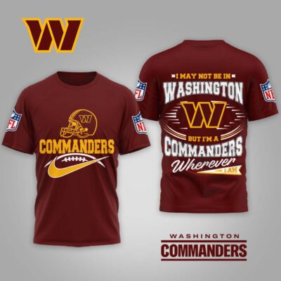 Washington Commanders | Premium NFL Proud Fan Wherever I Am Shirt