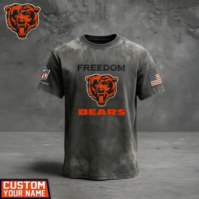 Chicago Bears | Premium NFL The Freedom Washed Tee - 4XL
