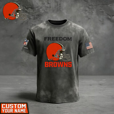 Cleveland Browns | Premium NFL The Freedom Washed Tee - 3XL