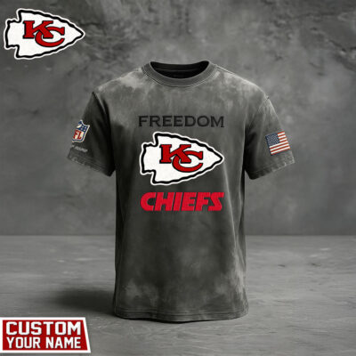 Kansas City Chiefs | Premium NFL The Freedom Washed Tee - 4XL