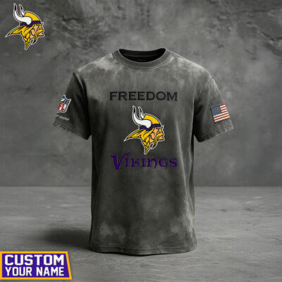 Minnesota Vikings | Premium NFL The Freedom Washed Tee - 3XL