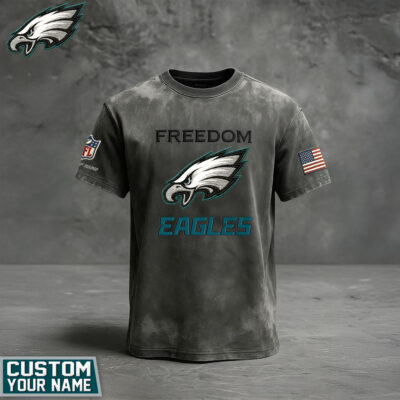 Philadelphia Eagles | Premium NFL The Freedom Washed Tee - 5XL