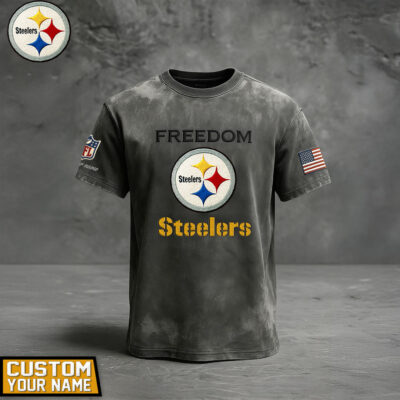 Pittsburgh Steelers | Premium NFL The Freedom Washed Tee - 5XL
