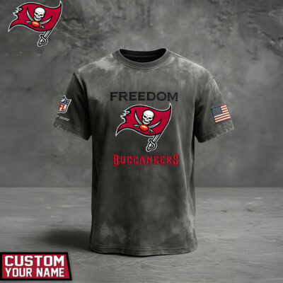 Tampa Bay Buccaneers | Premium NFL The Freedom Washed Tee - 4XL