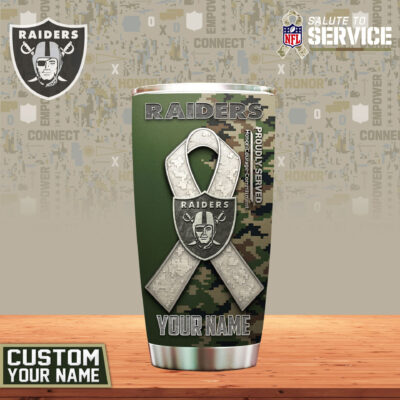 Las Vegas Raiders | Premium NFL Proudly Served Tumbler