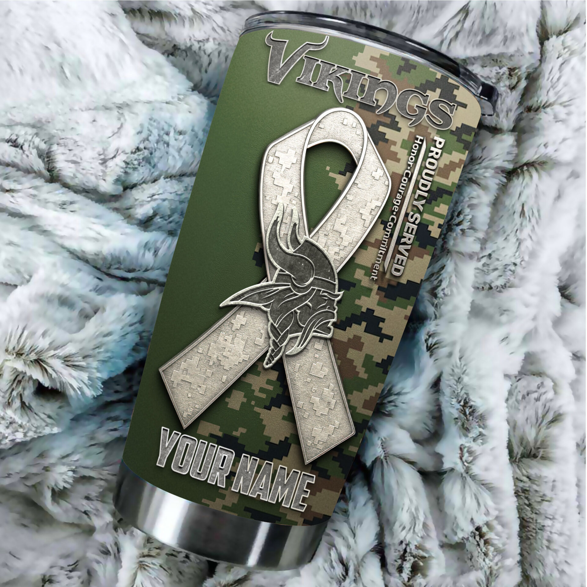 Minnesota Vikings | Premium NFL Proudly Served Tumbler - Image 4