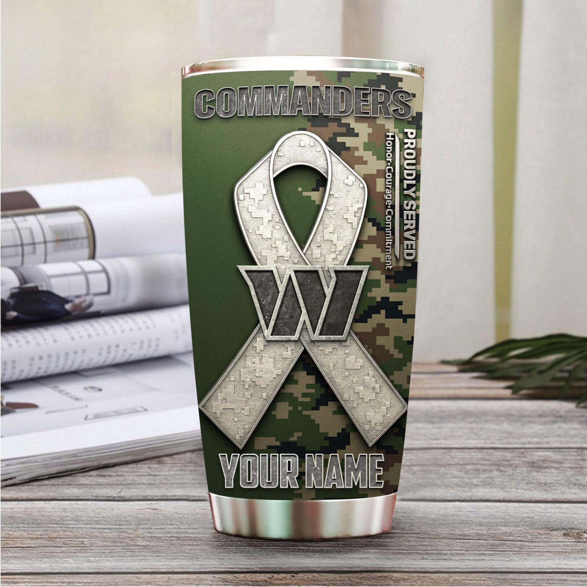 Washington Commanders | Premium NFL Proudly Served Tumbler - Image 3
