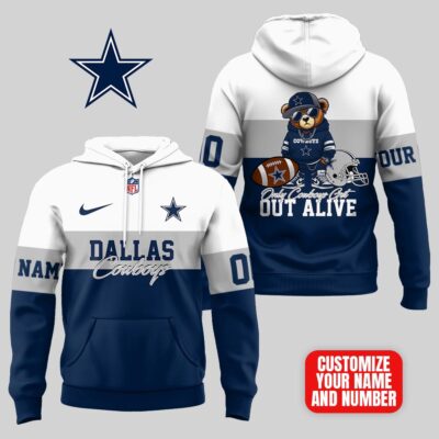 Dallas Cowboys | Premium NFL Customizable Teddy Bear Hoodie - 4XL