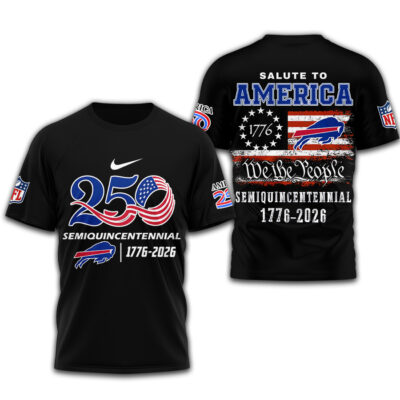 Buffalo Bills | Premium NFL Salute To America 3D Shirt