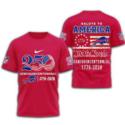 Buffalo Bills | Premium NFL Salute To America 3D Shirt