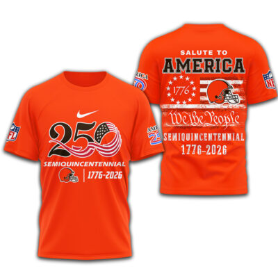 Cleveland Browns | Premium NFL Salute To America 3D Shirt
