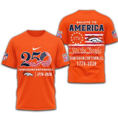 Denver Broncos | Premium NFL Salute To America 3D Shirt