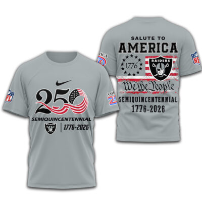 Las Vegas Raiders | Premium NFL Salute To America 3D Shirt
