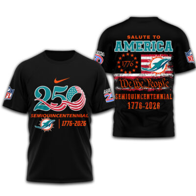 Miami Dolphins | Premium NFL Salute To America 3D Shirt