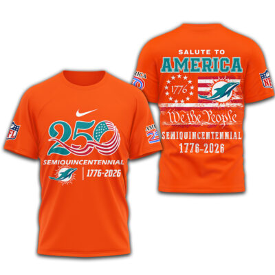 Miami Dolphins | Premium NFL Salute To America 3D Shirt