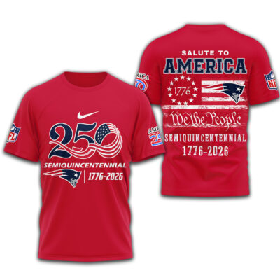 New England Patriots | Premium NFL Salute To America 3D Shirt