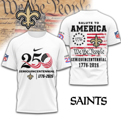 New Orleans Saints | Premium NFL Salute To America 3D Shirt
