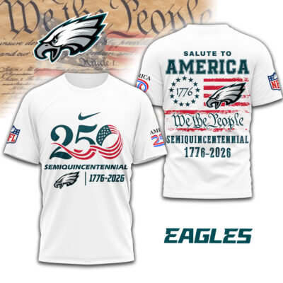 Philadelphia Eagles | Premium NFL Salute To America 3D Shirt