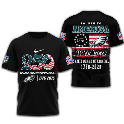 Philadelphia Eagles | Premium NFL Salute To America 3D Shirt