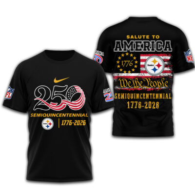 Pittsburgh Steelers | Premium NFL Salute To America 3D Shirt