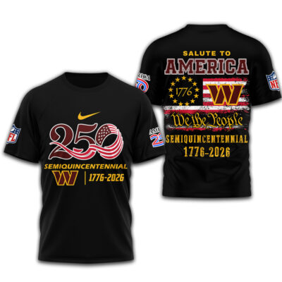 Washington Commanders | Premium NFL Salute To America 3D Shirt