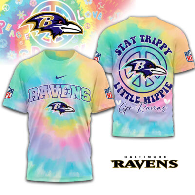 Baltimore Ravens | Premium NFL Stay Trippy Little Hippie 3D Shirt