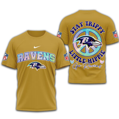 Baltimore Ravens | Premium NFL Stay Trippy Little Hippie 3D Shirt
