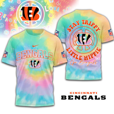 Cincinnati Bengals | Premium NFL Stay Trippy Little Hippie 3D Shirt