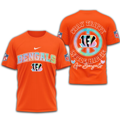 Cincinnati Bengals | Premium NFL Stay Trippy Little Hippie 3D Shirt
