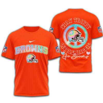 Cleveland Browns | Premium NFL Stay Trippy Little Hippie 3D Shirt