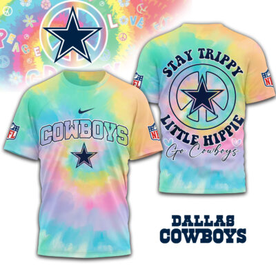 Dallas Cowboys | Premium NFL Stay Trippy Little Hippie 3D Shirt
