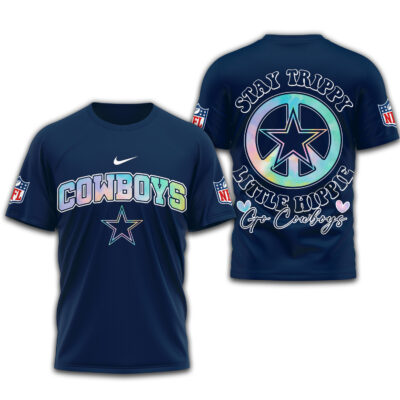 Dallas Cowboys | Premium NFL Stay Trippy Little Hippie 3D Shirt