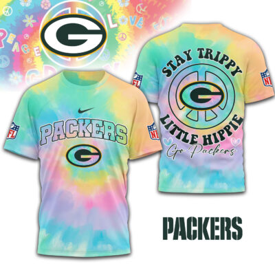Green Bay Packers | Premium NFL Stay Trippy Little Hippie 3D Shirt