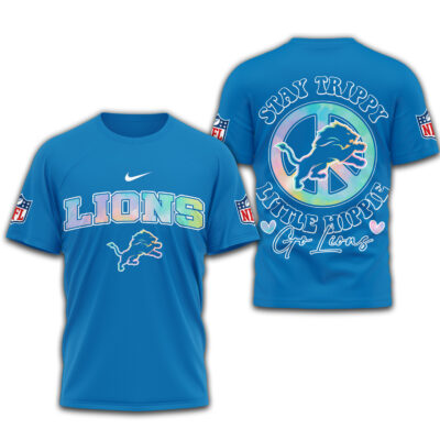 Detroit Lions | Premium NFL Stay Trippy Little Hippie 3D Shirt