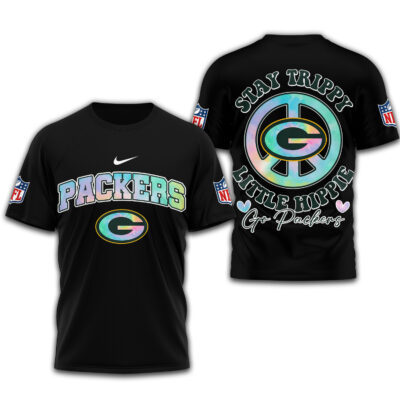 Green Bay Packers | Premium NFL Stay Trippy Little Hippie 3D Shirt
