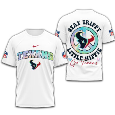 Houston Texans | Premium NFL Stay Trippy Little Hippie 3D Shirt