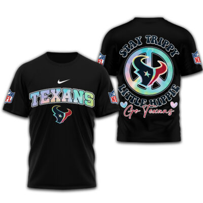 Houston Texans | Premium NFL Stay Trippy Little Hippie 3D Shirt