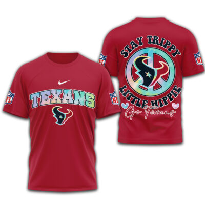 Houston Texans | Premium NFL Stay Trippy Little Hippie 3D Shirt