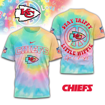 Kansas City Chiefs | Premium NFL Stay Trippy Little Hippie 3D Shirt