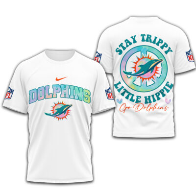 Miami Dolphins | Premium NFL Stay Trippy Little Hippie 3D Shirt