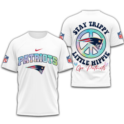 New England Patriots | Premium NFL Stay Trippy Little Hippie 3D Shirt